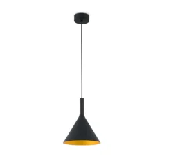 Suspension, Pam 250, noir et or, LED, 3000K, 1875lm, Ø25cm, H30,5cm - Faro