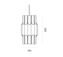 Suspension, Pan 190, bronze, Ø19cm, H32cm - Lyfa