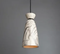 Suspension, Pando, noir mat, Ø14cm, H30cm - Mullan Lighting