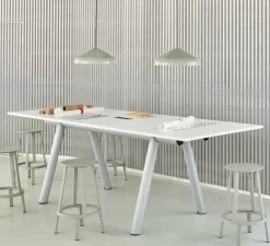 Suspension, Pao Steel 470, gris clair, Ø47cm, H16,25cm - HAY