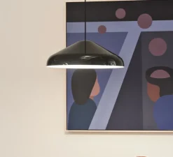 Suspension, Pao Steel 470, noir soft, Ø47cm, H16,25cm - HAY