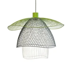 Suspension, Papillon S, Bleu, vert, blanc, Ø56cm, H38,4cm - Forestier