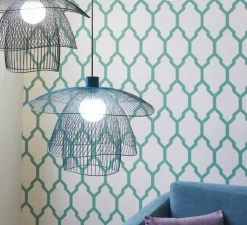 Suspension, Papillon S, bleu, Ø56cm, H38,4cm - Forestier