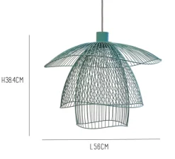 Suspension, Papillon S, bleu, Ø56cm, H38,4cm - Forestier