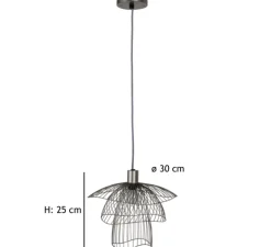 Suspension, Papillon XS, taupe, Ø30cm, H25cm - Forestier