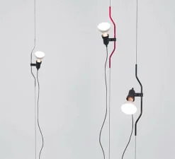 Suspension, Parentesi, rouge, Ø11cm, H400cm - Flos