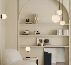 Suspension, Parma, noir, IP44, Ø30cm, H45cm - ACB