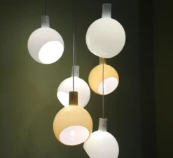 Suspension, Parola LED, blanc, H27cm - Fontana Arte