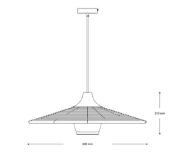 Suspension, Parrot M, sable, Ø60cm, H21cm - Forestier