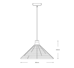 Suspension, Parrot S, vert, Ø40cm, H22cm - Forestier