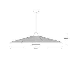 Suspension, Parrot XL, marron, Ø100cm, H24cm - Forestier