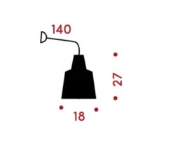Suspension, Pascha, cuivre, Ø18cm, H27cm - frauMaier