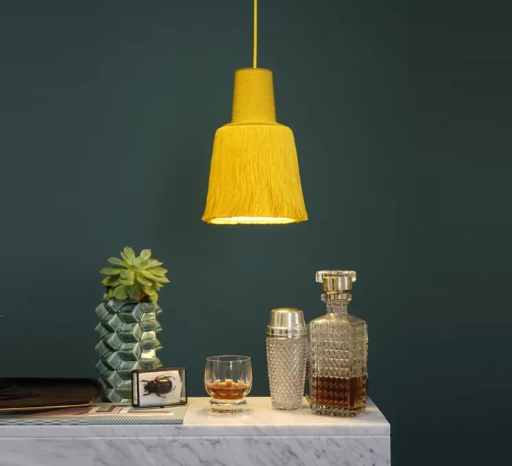 Suspension, Pascha, jaune, Ø18cm, H27cm - Fraumaier