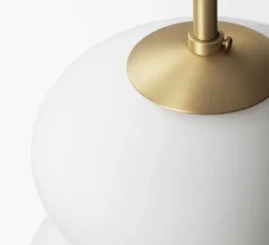 Suspension, Peanut 175, blanc, or, Ø17,5cm, H29cm - lyfa