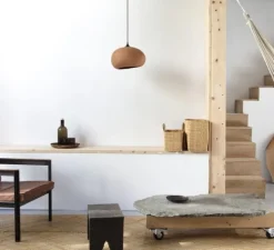 Suspension, Pebble M, terracotta, L35,5cm, H21,5cm - Ay Illuminate