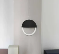 Suspension, Percent, noir, LED, dim, 3000K, 300lm, L30cm, H30cm - Eno Studio