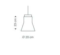 Suspension, Petite 4600, blanc, Ø20cm, H23cm - Secto Design