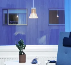 Suspension, petite 4600, bouleau naturel, LED, 2800k, 480lm, Ø20cm, H23cm - Secto Design