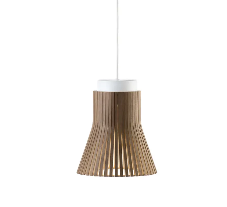 Suspension, Petite 4600, noyer, LED, 2800K, 480lm, Ø20cm, H23cm - Secto Design