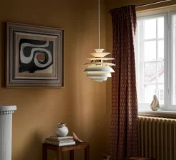 Suspension, PH Snowball, vert, laiton, Ø40cm, H39cm - Louis Poulsen