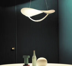 Suspension, Plena dimmable, blanc, LED, 2700K, 3530lm, L70cm, H27cm - Foscarini
