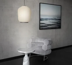 Suspension, Plissée, bronze, LED, 2700K, 700 lm, Ø40cm, H51cm - Classicon