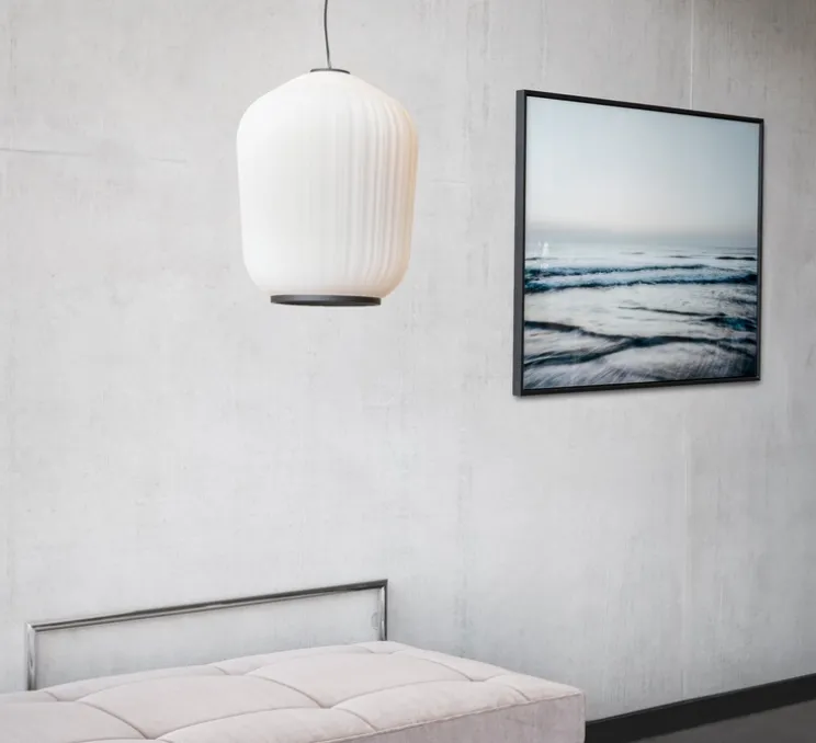 Suspension, Plissée, bronze, LED, 2700K, 700 lm, Ø40cm, H51cm - Classicon