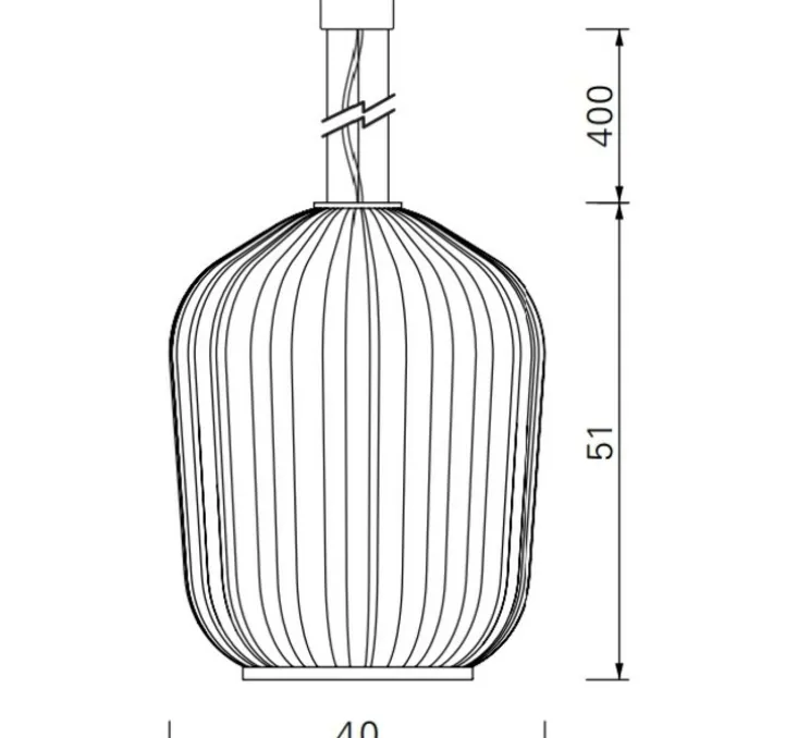 Suspension, Plissée, bronze, LED, 2700K, 700 lm, Ø40cm, H51cm - Classicon
