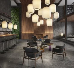 Suspension, Plissée, noir, LED, 2700K, 700 lm, Ø40cm, H51cm - Classicon