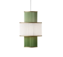 Suspension, Plivello 111, blanc, vert, Ø30cm, H49cm - Le Klint