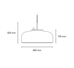 Suspension, Podgy, jaune safran, Ø42cm, H27cm - Please Wait to be Seated