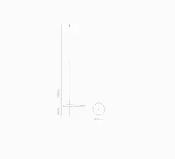 Suspension, Porte, jaune miel, IP43, LED, dim, 2300-2700-3000K, 500 lm, Ø16cm, H20,2cm - Nexia