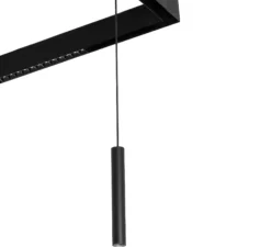 Suspension pour rail encastrable, Neso Top 40°, noir, LED, dim, 3000K, 444 lm, Ø3,5cm, H25cm - Faro Architectural