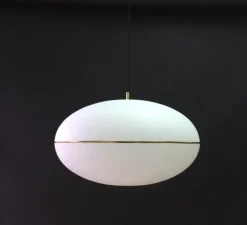 Suspension, Precious XL, blanc, laiton, Ø60cm, H39cm - CELINE WRIGHT