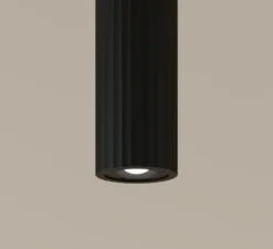 Suspension, Prolix encastré, noir, LED, dim, 2700k, 217 lm, Ø20cm, H3,8cm - LEDs C4
