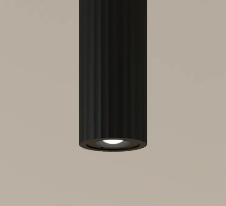 Suspension, Prolix encastré, noir, LED, dim, 2700k, 217 lm, Ø20cm, H3,8cm - LEDs C4