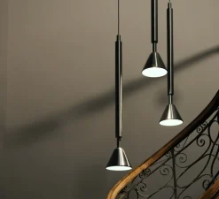 Suspension, Pyl, grande, acier, LED, dim, 2700K, 970 lm, Ø21,6cm, H110cm - Petite Friture