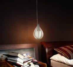 Suspension, Raindrop SP, blanc ivoire, Ø18cm, H30cm - LZF