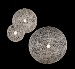 Suspension, Random Light II, Small, câble 10m, blanc, Ø50cm, H50cm - Moooi