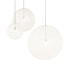 Suspension, Random Light II, Small, câble 10m, blanc, Ø50cm, H50cm - Moooi