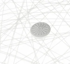 Suspension, Random Light II, Small, câble 10m, blanc, Ø50cm, H50cm - Moooi