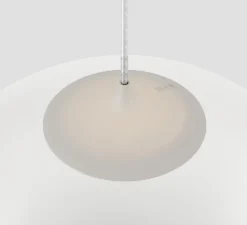 Suspension, Random solo 23 sans rosace, blanc givré, LED, dim, 3000K, 160 lm, Ø23cm, H23,7cm - Lodes