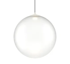 Suspension, Random solo 28 sans rosace, blanc givré, LED, dim, 3000K, 160 lm, Ø28cm, H28,7cm - Lodes