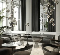 Suspension, Random solo 14 sans rosace, transparent, LED, dim, 3000K, 160 lm, Ø14cm, H14,7cm - Lodes