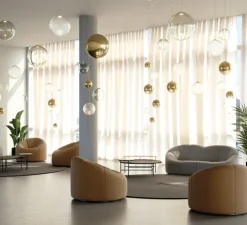 Suspension, Random solo 14 sans rosace, transparent, LED, dim, 3000K, 160 lm, Ø14cm, H14,7cm - Lodes