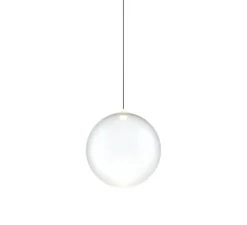 Suspension, Random solo 14 sans rosace, blanc givré, LED, dim, 3000K, 160 lm, Ø14cm, H14,7cm - Lodes