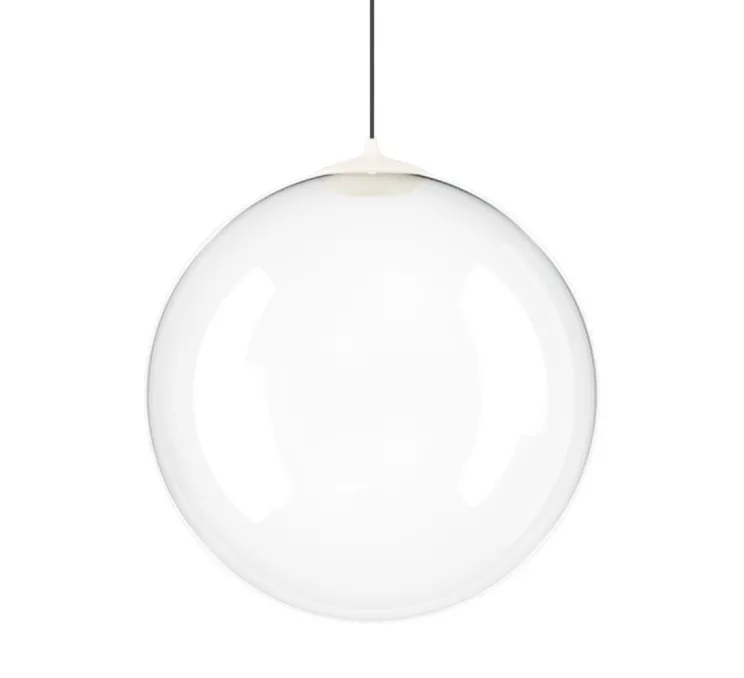 Suspension, Random solo 28 sans rosace, transparent, LED, dim, 3000K, 160 lm, Ø28cm, H28,7cm - Lodes