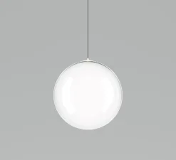 Suspension, Random solo cluster 7 pièces avec rosace, transparent, LED, dim, 2700K, 150 lm, L70cm, H54cm - Lodes