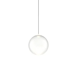 Suspension, Random solo 12sans rosace, blanc givré, LED, dim, 3000K, 160 lm, Ø12cm, H12,7cm - Lodes