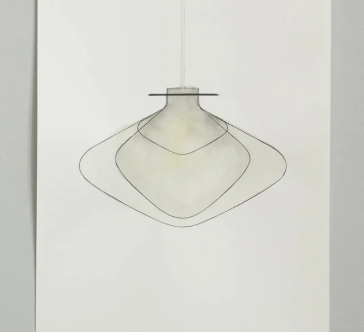 Suspension, Repose 260, blanc & noir, Ø26cm, H25,2cm - lyfa